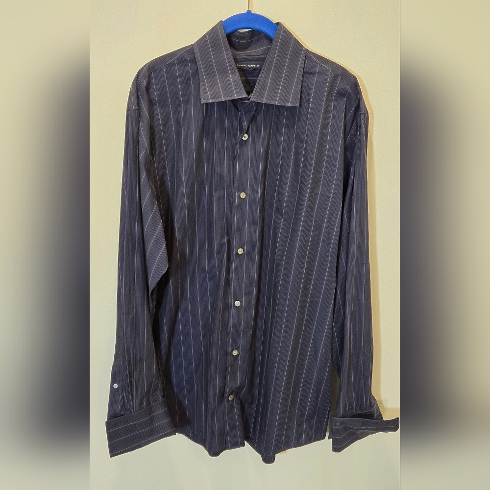 Banana Republic Long Sleeve Button Up Admiral Blue NWOT